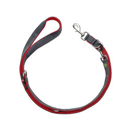 Hunter Verstellbare Hundeleine Maldon Nylon Rot/Grau 15 mm x 200 cm – Bild 1 von 5