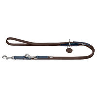 Produktbild von Hunter Verstellbare Leder Führleine Karlby Blau 2 m x 2 cm