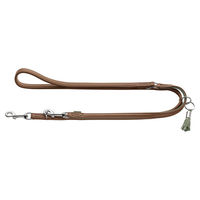Produktbild von Hunter Verstellbare Leder Führleine Portofino Beige Türkis 200 cm