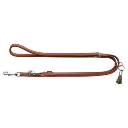 Produktbild von Hunter Verstellbare Leder Führleine Portofino Braun Grün 200 cm