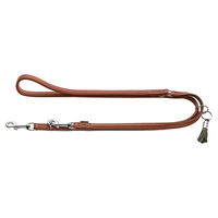 Produktbild von Hunter Verstellbare Leder Führleine Portofino Braun Grün 200 cm