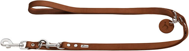 Hunter Verstellbare Leder Schleppleine Braun 200 cm - 200 cm – Bild 1 von 2
