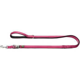Hunter Verstellbare Schleppleine aus Nylon mit Neoprenpolsterung Pfirsich Grau 20/200 cm - 2 m – Bild 1 von 2