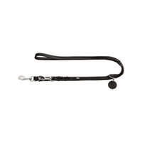 Produktbild von Hunter Verstellbare Schleppleine Solid Education Leder Schwarz 250 cm - 250 cm