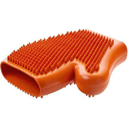 Hunter Wellness Handschuh Bürste für Hunde aus Gummi orange – Bild 1 von 6