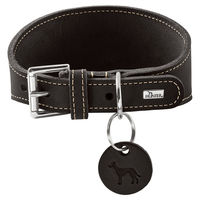 Produktbild von Hunter Windhundhalsband Aalborg aus Leder Schwarz Größe S-M