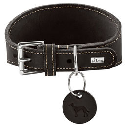 Produktbild von Hunter Windhundhalsband Aalborg aus Leder schwarz Größe XS