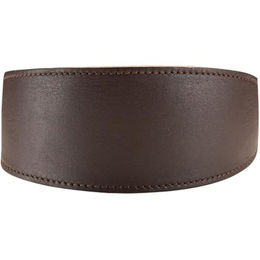 Hunter Windhundhalsband Super Soft Leder dunkelbraun S-M – Bild 1 von 3