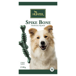 Hunter Zahnpflege-Snack Spike Bone Mint für Hunde ohne Farb- und Aromastoffe 68g - 68 g – Bild 1 von 2