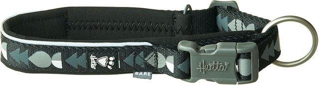 Hurtta Bare Halsband für Hunde aus Neopren und Nylon in Schwarz Grau 55-65 cm – Bild 1 von 1