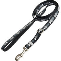 Produktbild von Hurtta Bare Verstellbare Führleine aus Polyester in Grau Schwarz OEKO-TEX 100 20 mm breit 120-180 cm lang