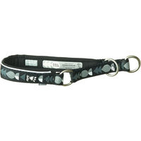 Produktbild von Hurtta Bare Zug-Stopp Erziehungshalsband für Hunde Schwarz 35 mm breit 45 - 55 cm Halsumfang
