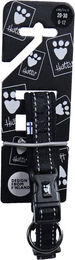 Hurtta Casual ECO Hundehalsband aus Polyester Schwarz 45-55 cm wasserabweisend – Bild 1 von 7