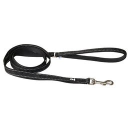 Hurtta Casual Eco reflektierende Hundeleine aus recyceltem Polyester in Schwarz – Bild 1 von 6