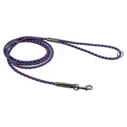 Hurtta Casual Führleine aus Gurtband in Weinrot-Blau 180 cm x 6 mm - 1,8 m – Bild 1 von 1
