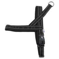 Produktbild von Hurtta Casual Padded Norwegergeschirr für Hunde Schwarz mit Neopren