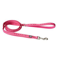 Produktbild von Hurtta Casual Reflektierende Hundeleine ECO aus recyceltem Polyester Ruby Rot Rosa 180 x 20 mm - 180 cm