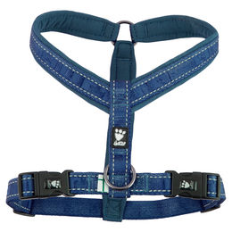 Hurtta Casual Y-Geschirr für Hunde Blau mit Neopren – Bild 1 von 4
