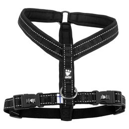 Hurtta Casual Y-Geschirr Schwarz mit Neopren für Hunde - 1 Stk. – Bild 1 von 5