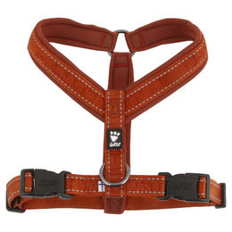 Hurtta Casual Y Hundegeschirr mit Neopren Polsterung in Braun Orange 12-14 Zoll – Bild 1 von 5