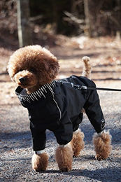 Hurtta Downpour Suit Regen-Overall für Hunde wasserdicht Schwarz Größe L – Bild 1 von 2