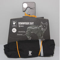 Produktbild von Hurtta Downpour Suit Wetterfester Regen- und Schneemantel für Hunde Schwarz Größe L