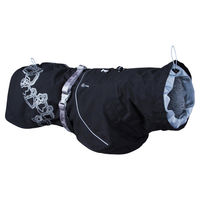 Produktbild von Hurtta Drizzle Regenmantel für Hunde wasserabweisend Schwarz 90 cm