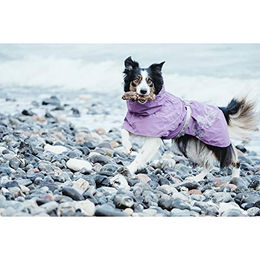 Hurtta Drizzle Regenmantel für Hunde wasserdicht Schwarz 80 cm – Bild 1 von 4
