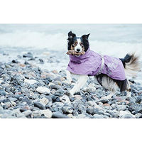 Produktbild von Hurtta Drizzle Regenmantel für Hunde wasserdicht Schwarz 80 cm