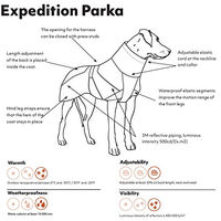 Produktbild von Hurtta Expedition Wintermantel für Hunde wasserdicht Rot 50 cm