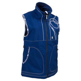 Produktbild von Hurtta GO Finland! Trainingsweste aus Softshell mit Futterbeutel blau Größe XL wasserabweisend