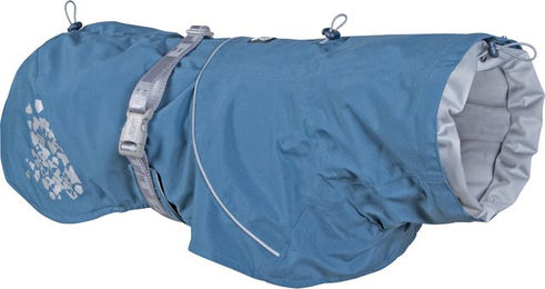 Hurtta Houndtex Regenmantel für Hunde wasserdicht in Grau Schwarz Blau – Bild 1 von 7