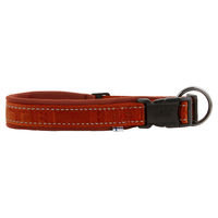 Produktbild von Hurtta Hundehalsband aus Neopren in Braun und Orange für alle Altersstufen 40,6-50,8 cm