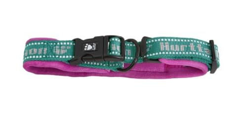 Produktbild von Hurtta Hundehalsband gepolstert mit Neopren Himbeer-grau 35-45