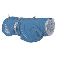 Produktbild von Hurtta Monsoon Regenmantel für Hunde aus Houndtex-Material wasserdicht Blau 66 cm