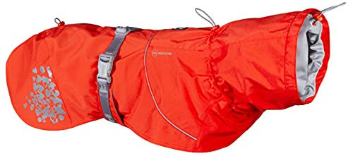 Hurtta Monsoon Regenmantel für Hunde in Rot, wasserdicht – Bild 1 von 4