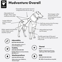Produktbild von Hurtta Mudventure Overall ECO Hunderegenmantel wasserdicht Cinnamon-Orange Größe M