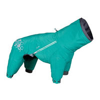 Produktbild von Hurtta Mudventure Overall ECO Hunderegenmantel wasserdicht Peacock-Türkis Größe M
