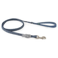 Produktbild von Hurtta Razzle-Dazzle Grip Hundleine aus recyceltem Polyester in Blau 180 cm x 15 mm - 180 cm
