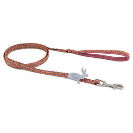 Hurtta Razzle-Dazzle Grip Hundleine aus recyceltem Polyester in Rot, 180cm x 15mm - 180 cm – Bild 1 von 3