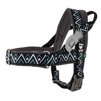 Produktbild von Hurtta Razzle-Dazzle H-Geschirr für Hunde kleine Rassen Welpen Brombeere 35,6–45,7 cm