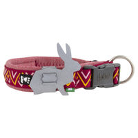 Produktbild von Hurtta Razzle-Dazzle Halsband für Hunde aus recyceltem Polyester Beetroot Orange Rot 55-65 cm
