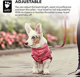 Hurtta Razzle-Dazzle Midlayer Fleece-Jacke für Hunde Pink 65 cm – Bild 1 von 2
