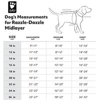 Produktbild von Hurtta Razzle-Dazzle Midlayer Wendemantel Fleece Jacke für Hunde Rot 56 cm