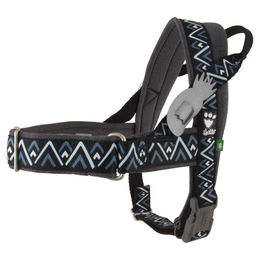 Hurtta Razzle Dazzle Norwegergeschirr für Hunde Schwarz mit Edelstahl-Elementen – Bild 1 von 6