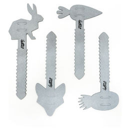 Hurtta Razzle Dazzle Reflektoren Set aus TPR für Hunde in Silber 4er Pack – Bild 1 von 3