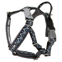 Produktbild von Hurtta Razzle Dazzle Y-Geschirr Blackberry Schwarz für Hunde Brustumfang 55-65 cm