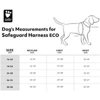 Produktbild von Hurtta Safeguard Hundegeschirr ECO Sicherheitsgeschirr Schwarz 55-70 cm