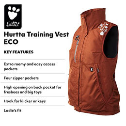 Hurtta Trainingsweste ECO Futterbeutel für Hundetrainer in Braun XXL – Bild 1 von 3