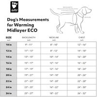 Produktbild von Hurtta Wärmende Midlayer Hundejacke ECO Schwarz 40 cm